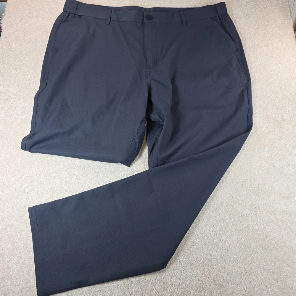 Jack Archer Pants Mens 40x30 Navy Deep Blue Flat Front Chino Slash Pockets